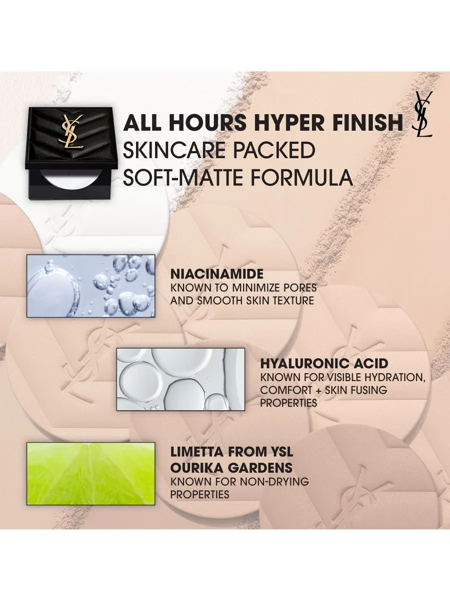 Фиксирующая пудра для макияжа All Hours Hyper Finish, универсальный оттенок — изображение 5 из 8