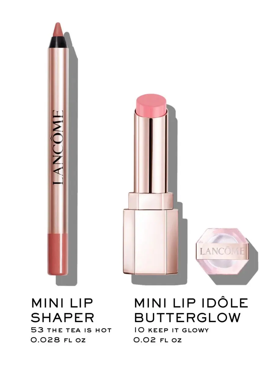 Набор для губ мини 2 предмета Lip Idôle, модель Irresistible Lancôme, Keep It Glowy — изображение 2 из 8