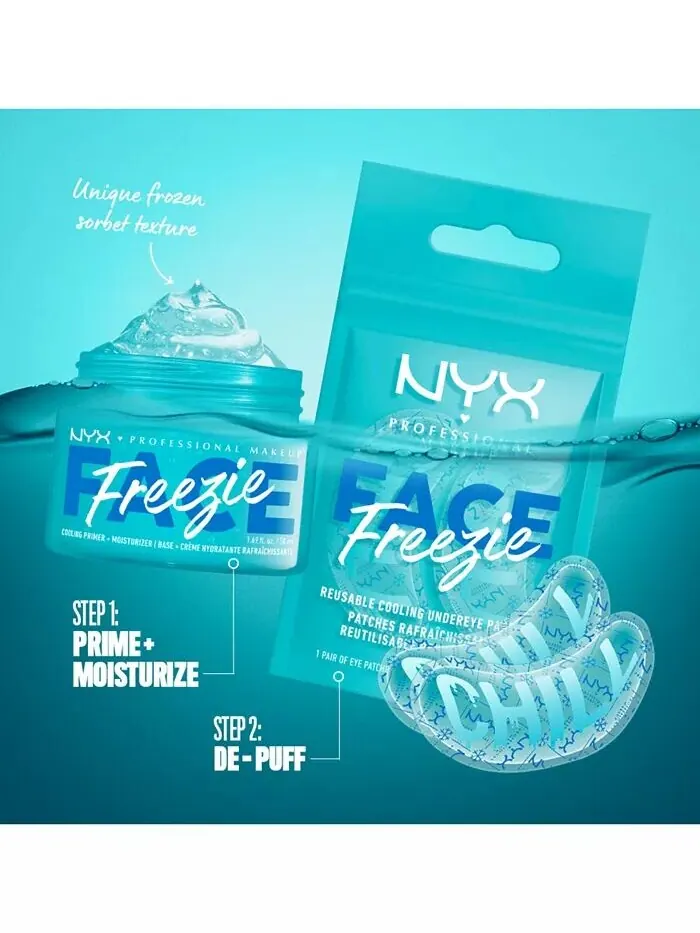 Охлаждающий праймер для лица Freezie + увлажняющий крем Nyx Professional Makeup — изображение 7 из 8