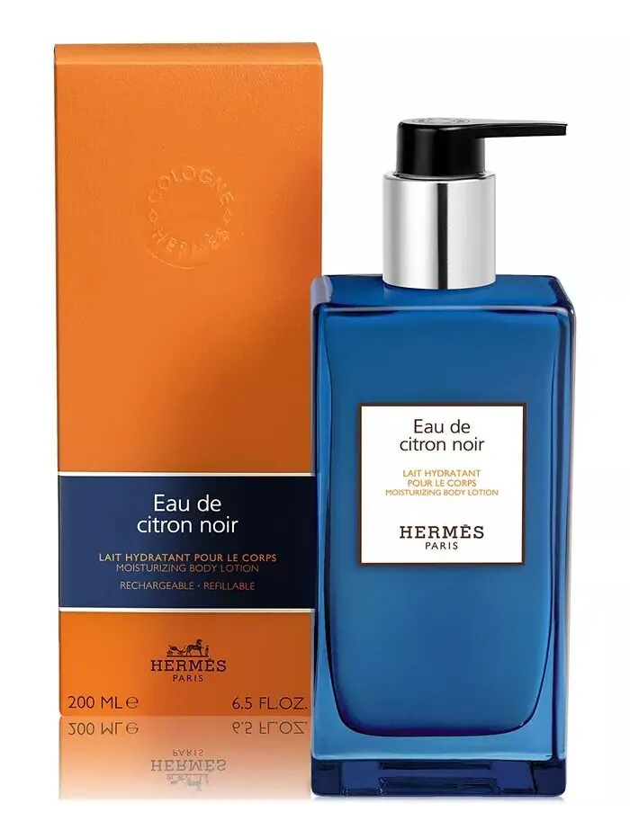 Увлажняющий лосьон для тела Eau de Citron Noir, 6,5 унций Hermès — изображение 3 из 3