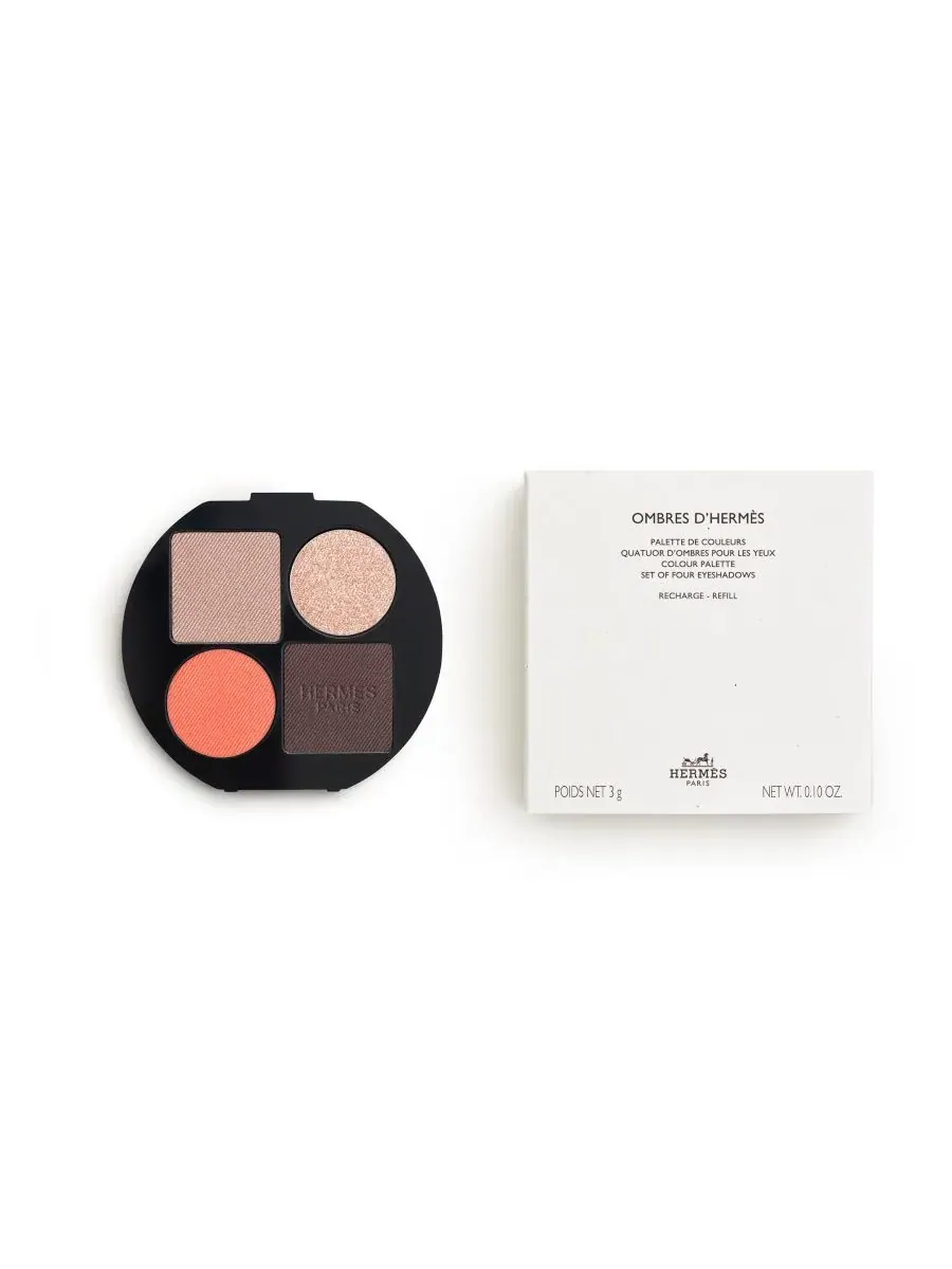 Набор из четырех пудр для век Ombres d'Hermès для век (сменный блок), 03 Ombres Fauves — изображение 1 из 6