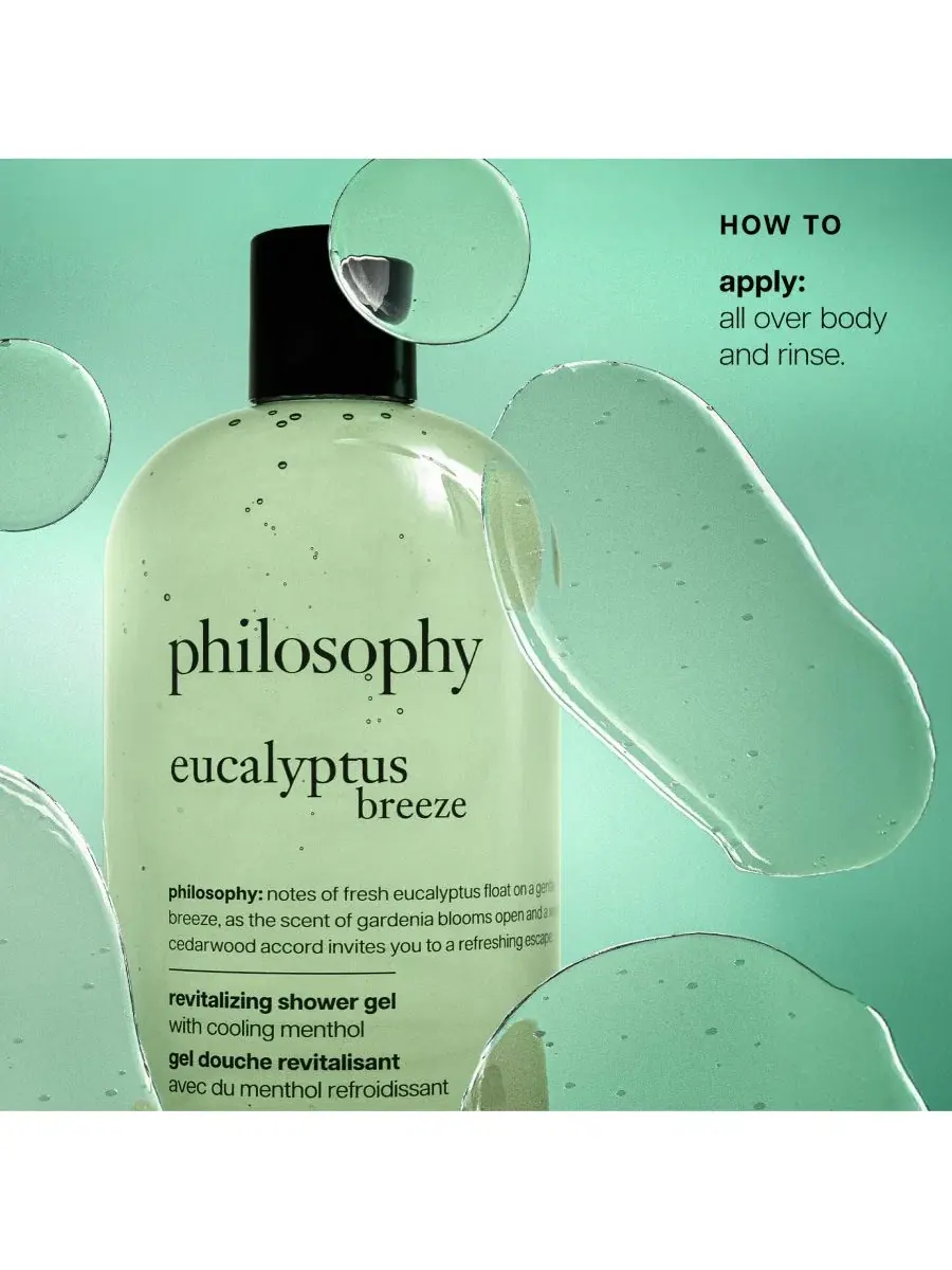 Гель для душа Revitalizing Eucalyptus Breeze, 473 мл philosophy, Eucalyptus Breeze — изображение 2 из 7