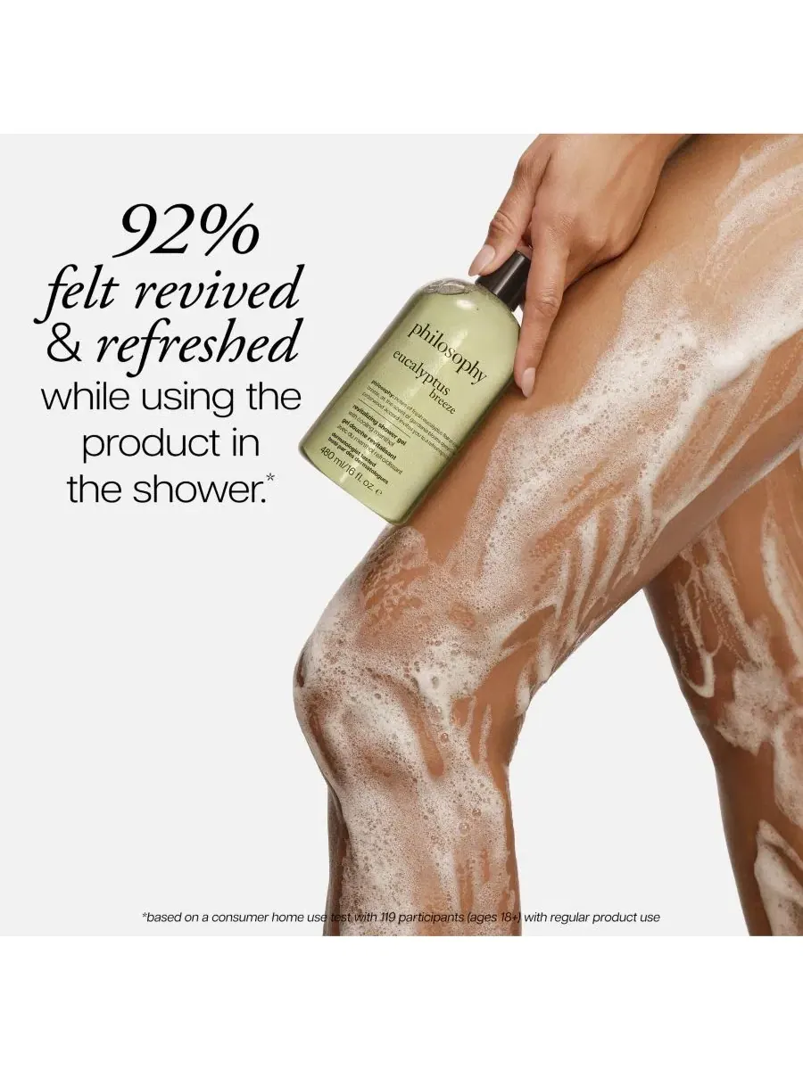Гель для душа Revitalizing Eucalyptus Breeze, 473 мл philosophy, Eucalyptus Breeze — изображение 7 из 7