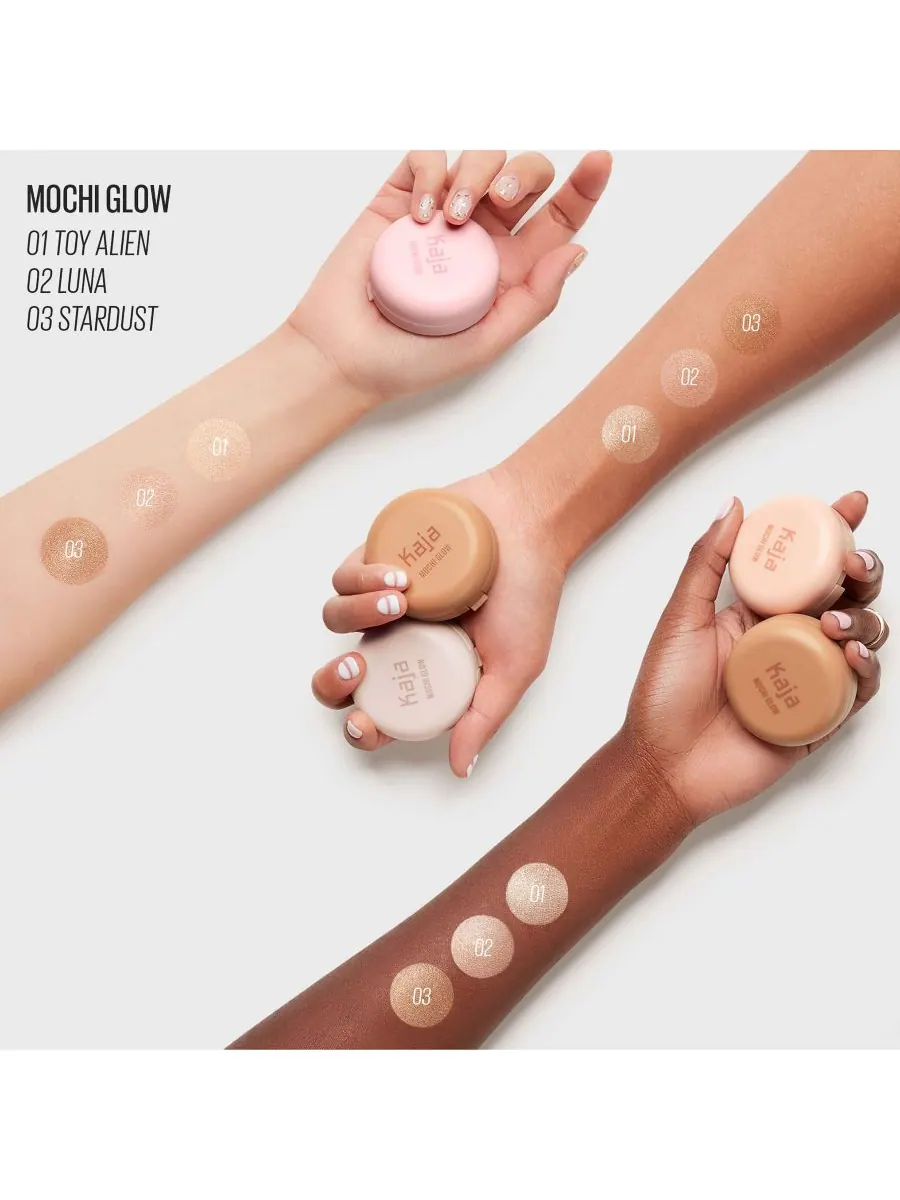 Хайлайтер Mochi Glow Bouncy, 0,15 унции Kaja, цвет toy alien — изображение 4 из 6