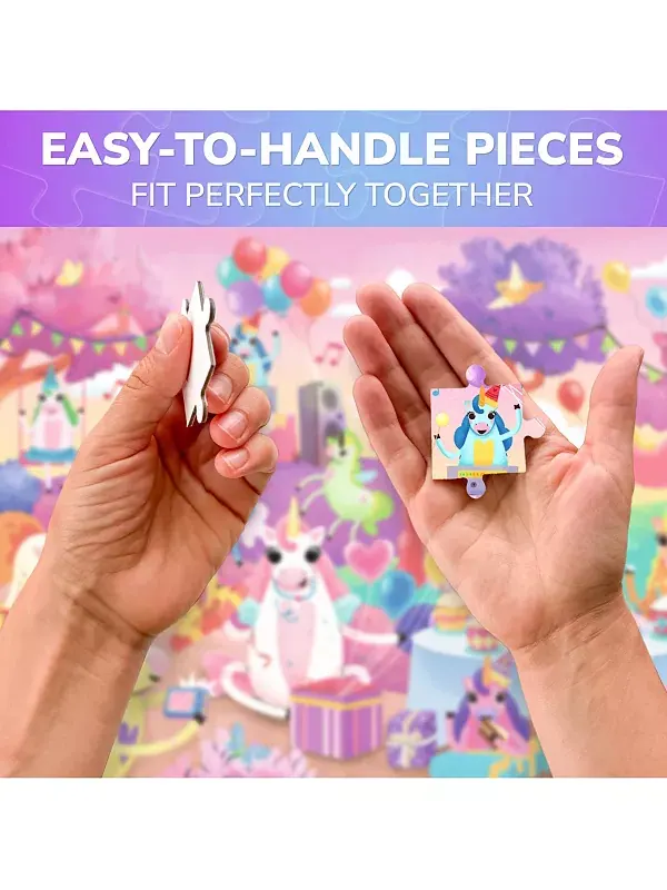 Пазлы из 60 деталей для детей 4-6 лет Quokka, unicorns — изображение 3 из 4