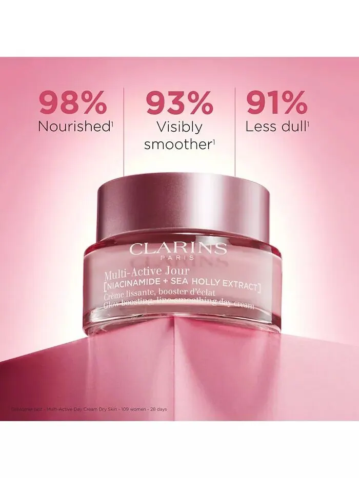 Крем для лица Clarins — Мультиактивный дневной увлажняющий для морщин, пор и сияния с ниацинамидом — изображение 2 из 9
