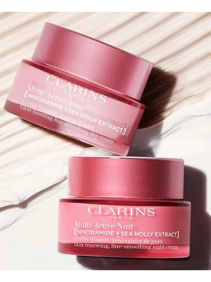 Крем для лица Clarins — Мультиактивный дневной увлажняющий для морщин, пор и сияния с ниацинамидом — изображение 5 из 9