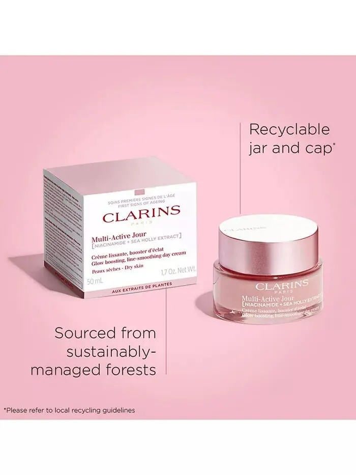 Крем для лица Clarins — Мультиактивный дневной увлажняющий для морщин, пор и сияния с ниацинамидом — изображение 7 из 9