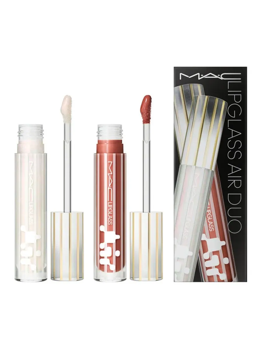 Комплект из 2 мини-блесков для губ Lipglass Air MAC, Ice Baby, Love Me — изображение 1 из 7