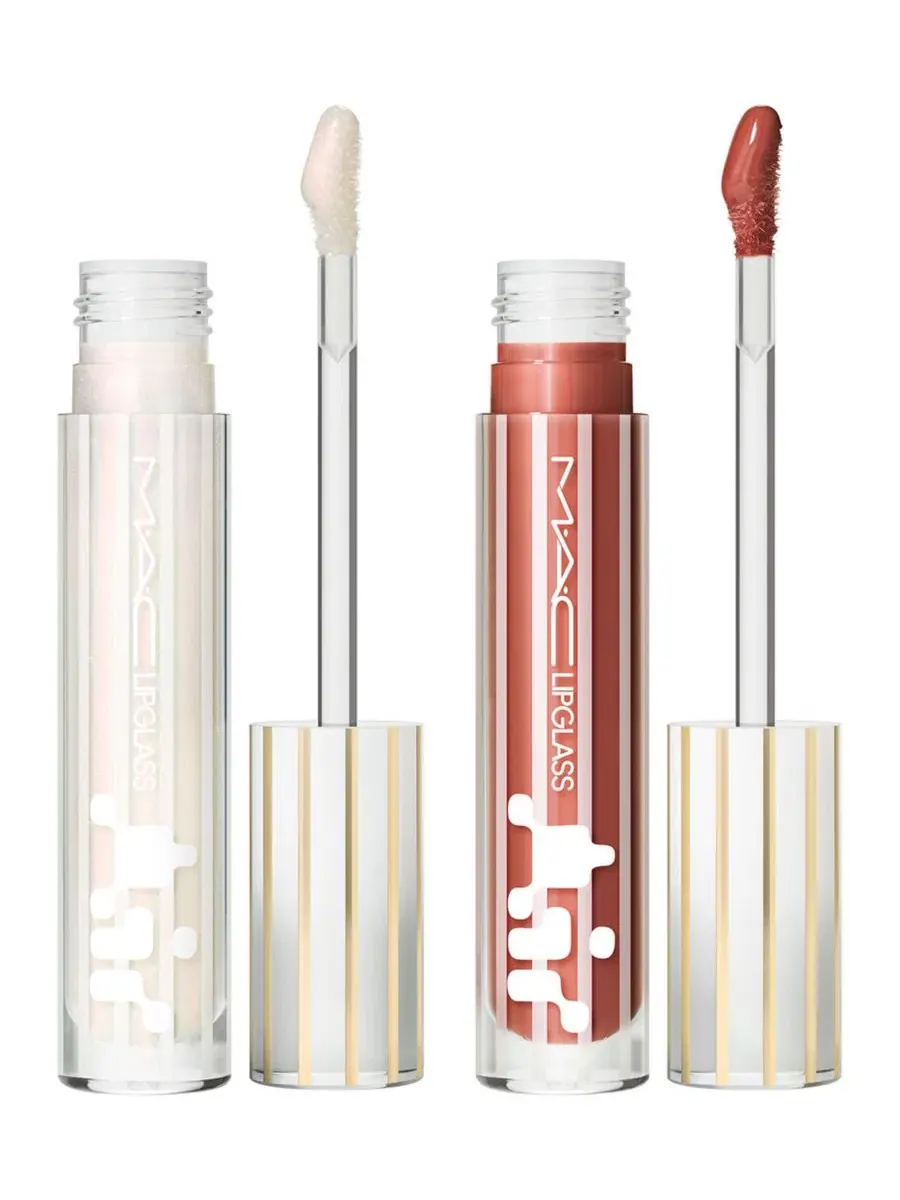 Комплект из 2 мини-блесков для губ Lipglass Air MAC, Ice Baby, Love Me — изображение 2 из 7