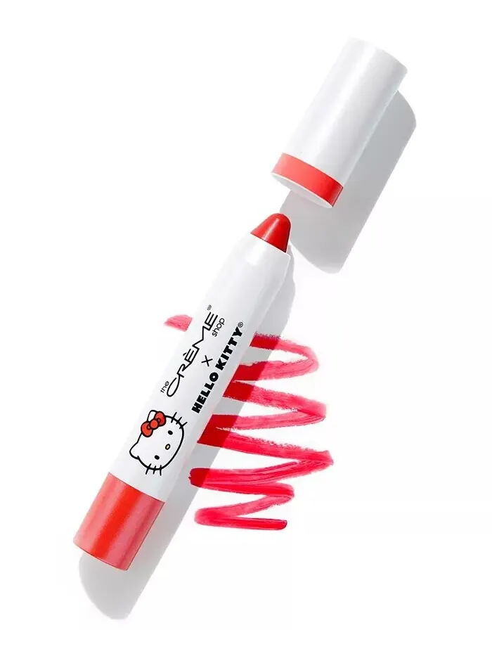 Увлажняющий бальзам для губ с оттенком Hello Kitty The Crème Shop, цвет Strawberry Sweetheart — без цвета