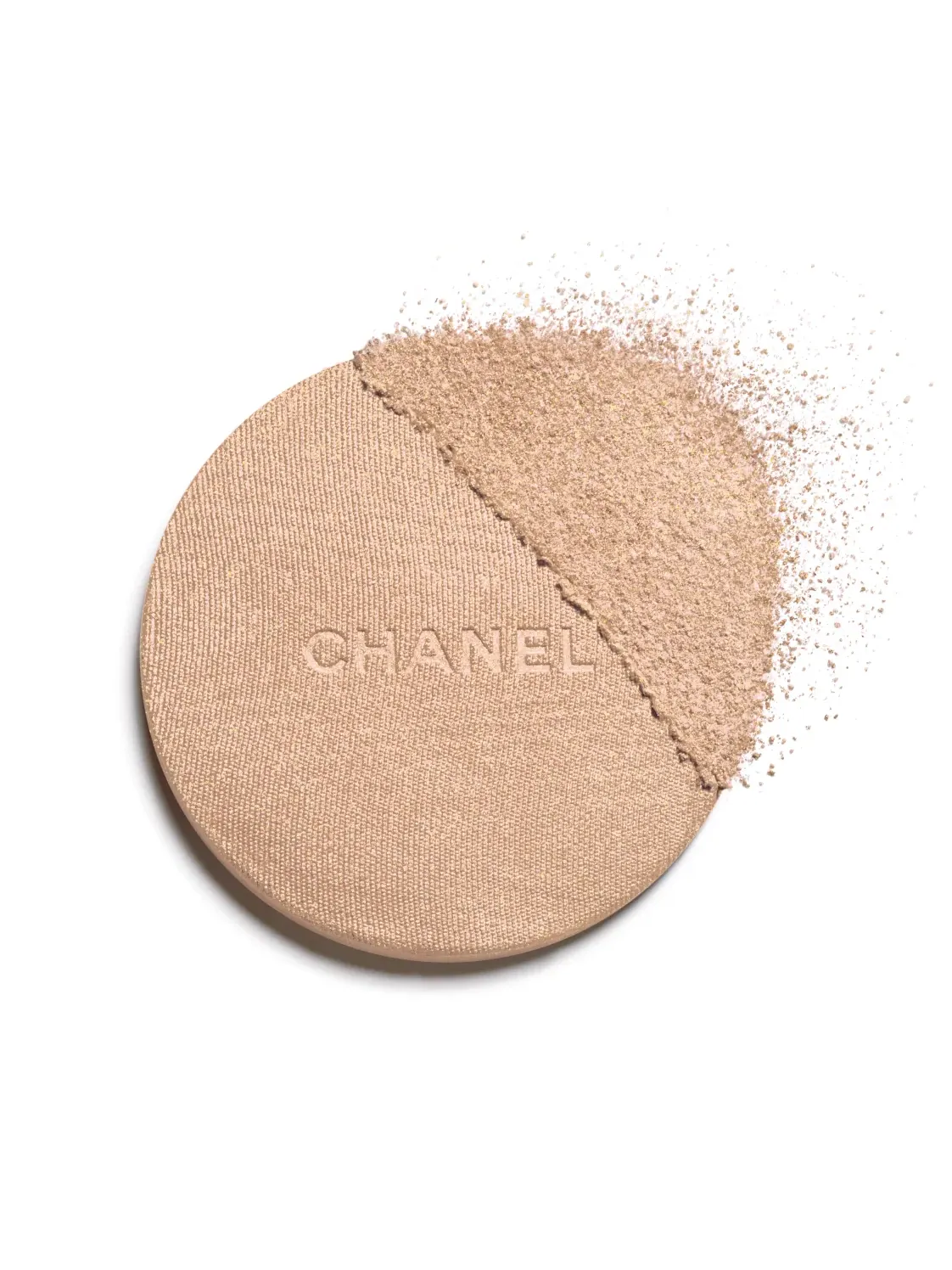 Мерцающая пудра-хайлайтер Chanel Poudre Lumière, 10 ivory gold, 8.5 г — изображение 3 из 3