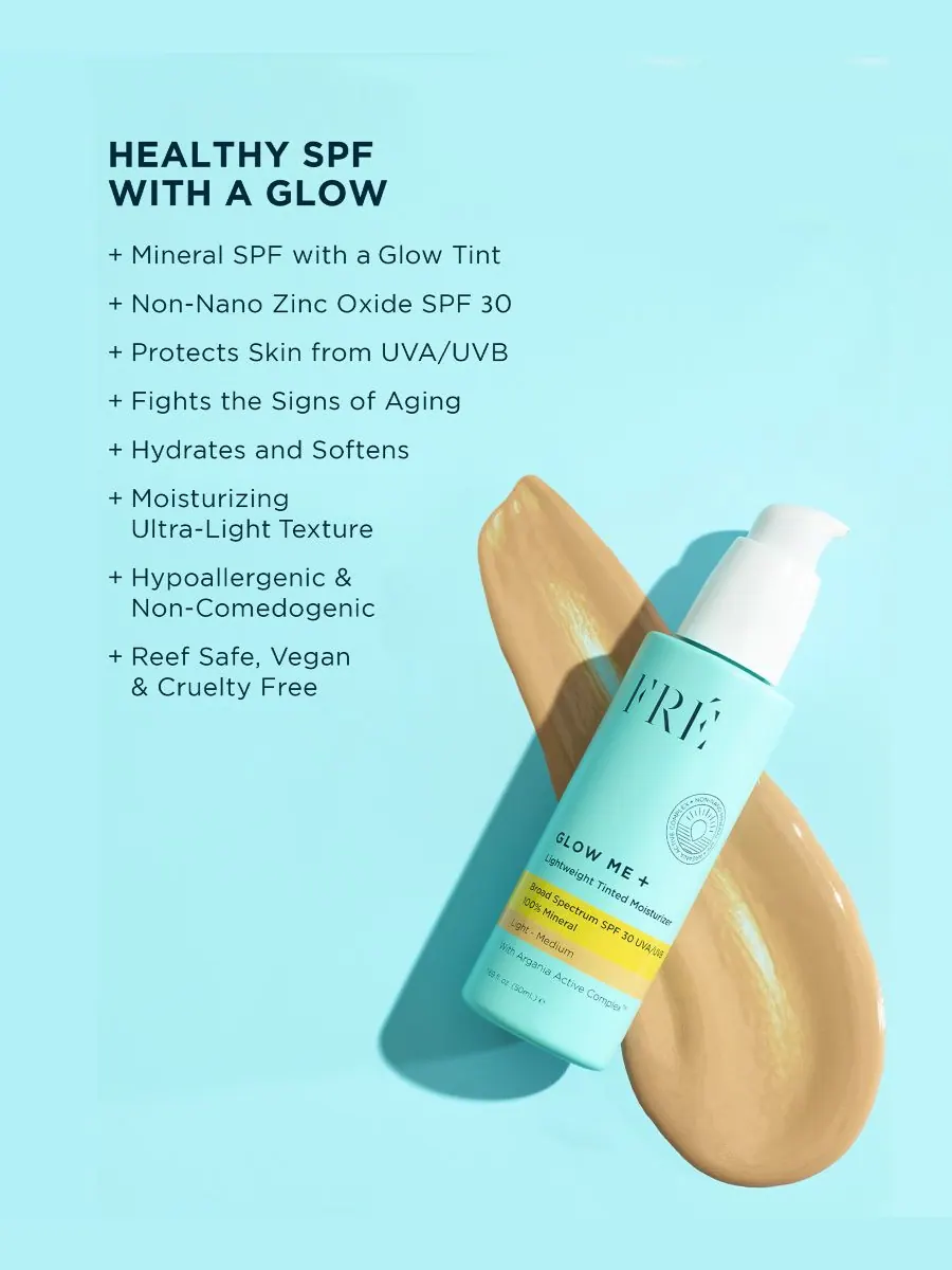Сыворотка Fre — Увлажняющий -тонатор FRÉ Glow Me + Lightweight Tinted Moisturizer SPF , , цвет — изображение 2 из 6