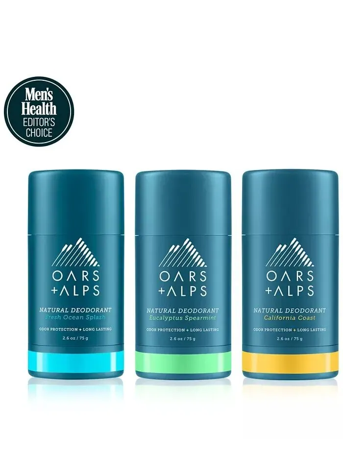 3 шт. Набор дезодорантов без алюминия Oars + Alps
