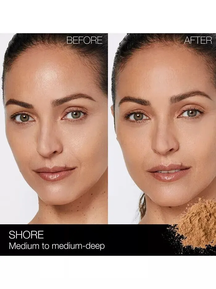 Светоотражающая прессованная фиксирующая пудра, 0,35 унции Nars, цвет Mesa (Medium-deep) — изображение 3 из 10