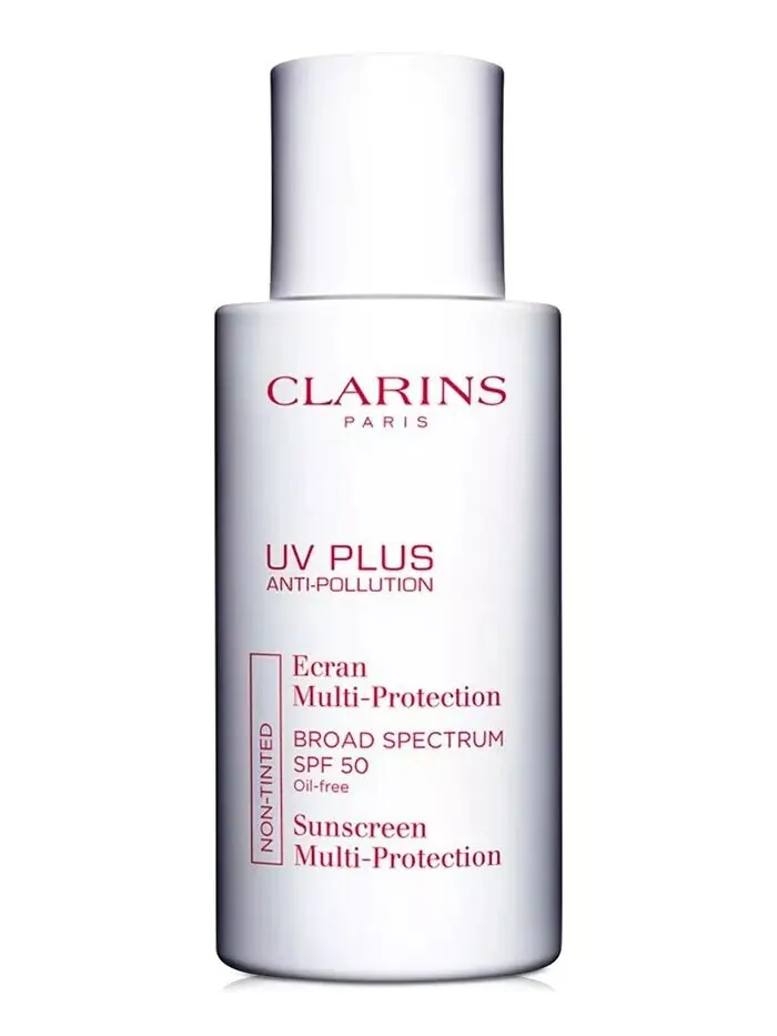 Антиоксидантный солнцезащитный крем для лица UV Plus Anti-Pollution SPF 50, 1,7 унции Clarins