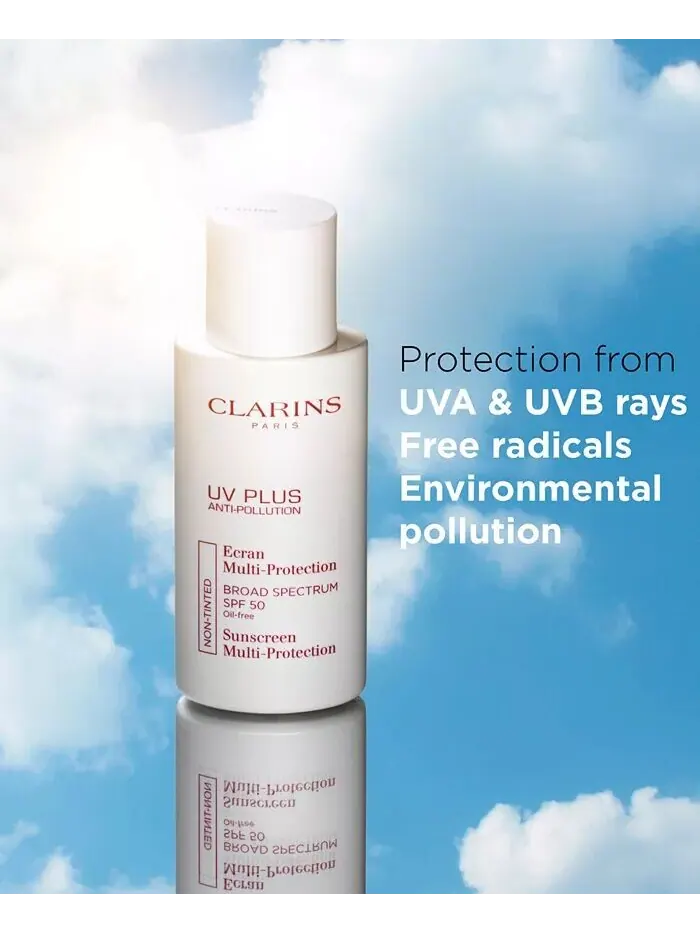 Антиоксидантный солнцезащитный крем для лица UV Plus Anti-Pollution SPF 50, 1,7 унции Clarins — изображение 6 из 6