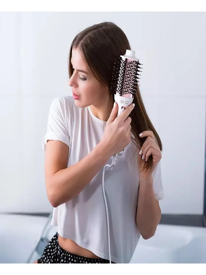 Hot Body Ionic 2-in-1 Blowout Фен Щетка для волос Фен для придания объема Stylecraft Professional — 7