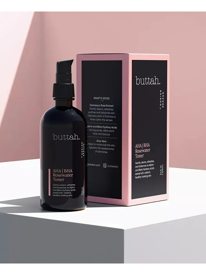 Тоник Buttah Skin — С розовой водой AHA/BHA — изображение 6 из 8
