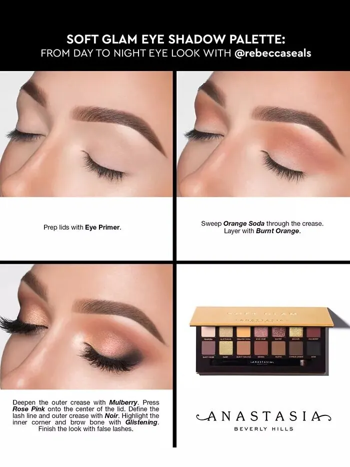 Палетка теней для век Soft Glam Anastasia Beverly Hills, цвет Soft Glam — изображение 2 из 6