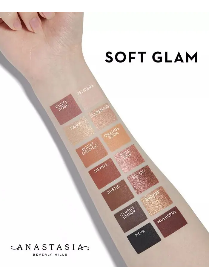 Палетка теней для век Soft Glam Anastasia Beverly Hills, цвет Soft Glam — изображение 3 из 6