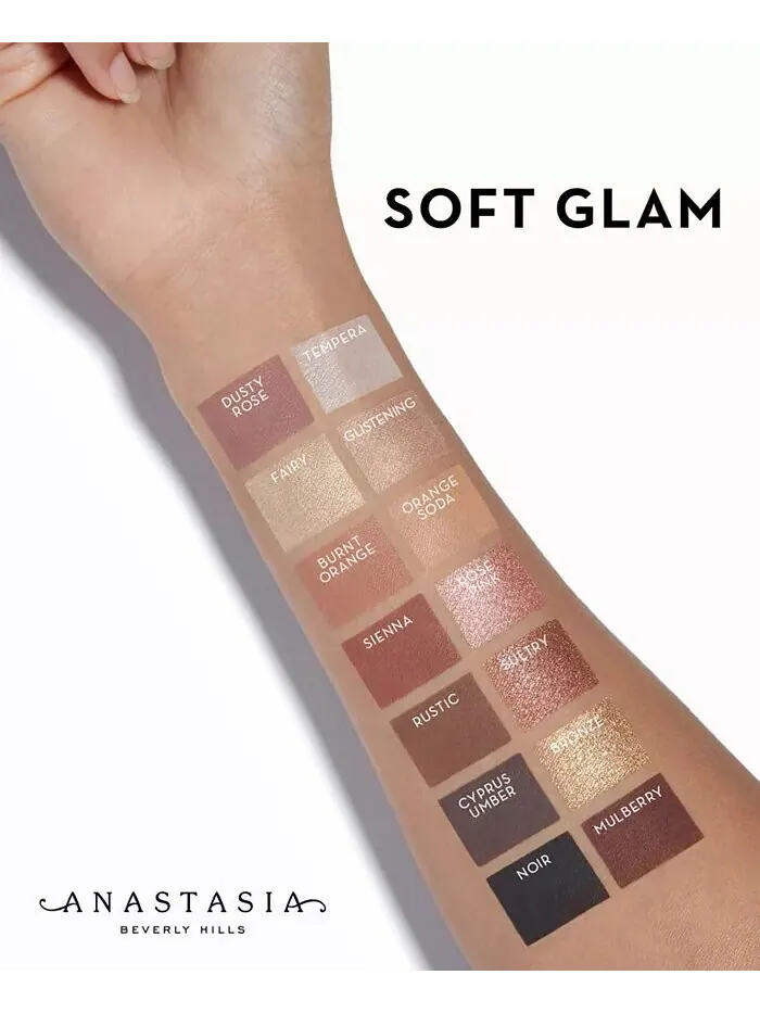 Палетка теней для век Soft Glam Anastasia Beverly Hills, цвет Soft Glam — изображение 4 из 6