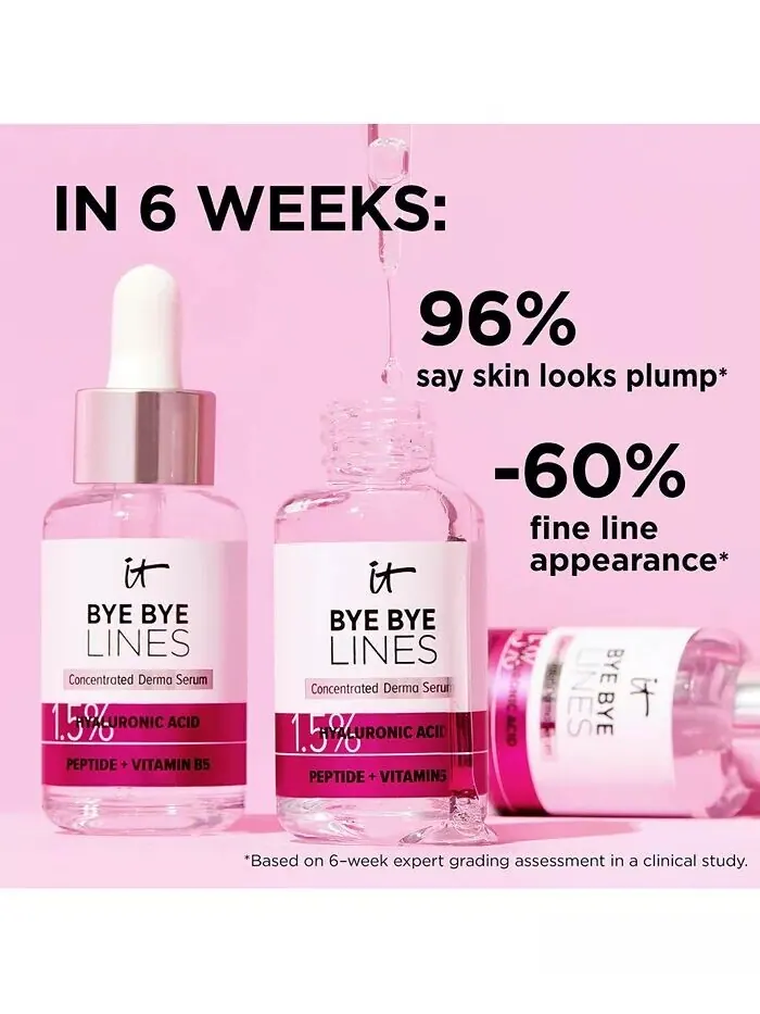 Сыворотка It Cosmetics — Bye Bye Lines Концентрированная для дермы с гиалуроновой кислотой , % — изображение 3 из 7
