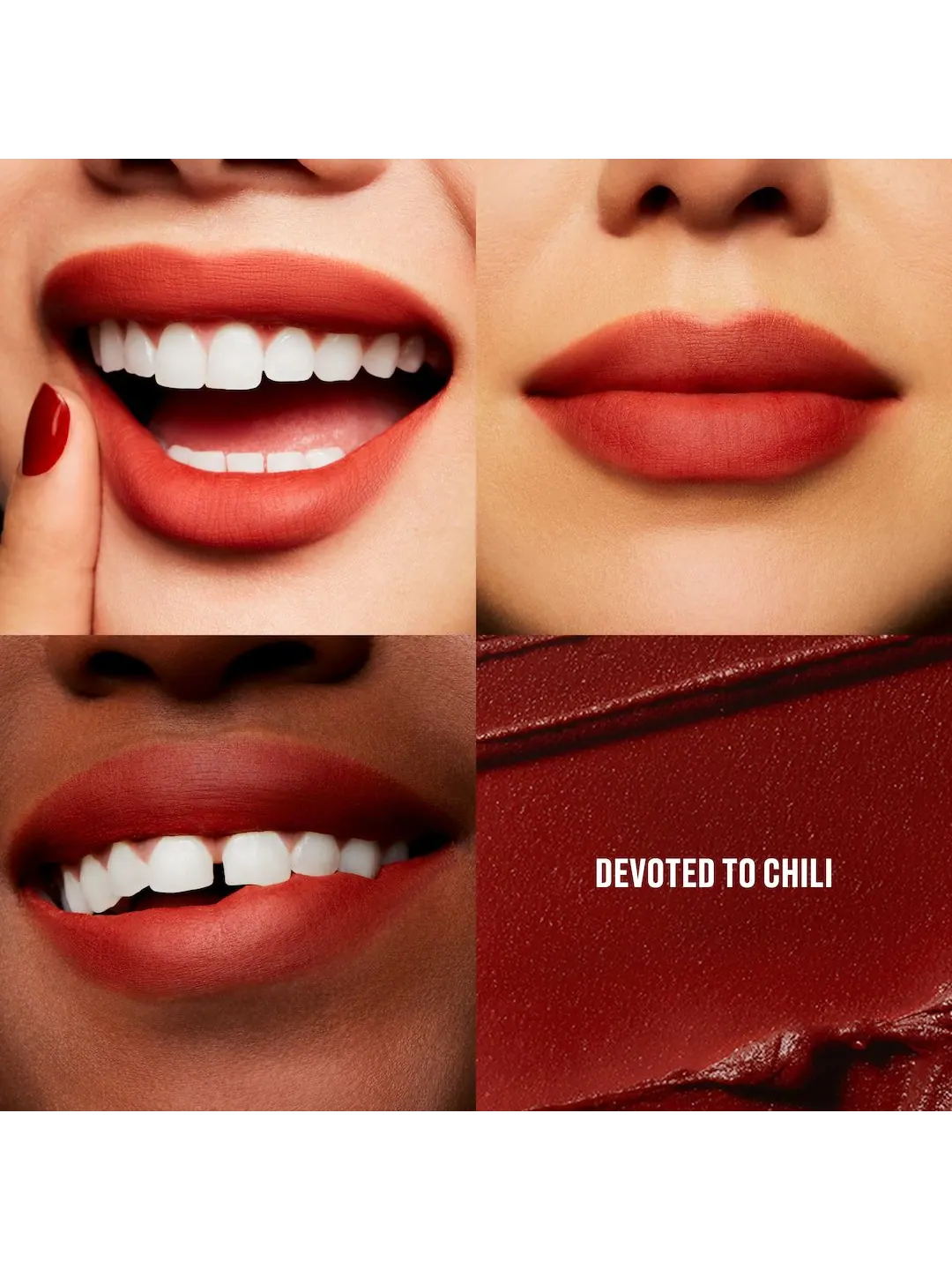 Мусс для губ и щёк MAC Powder Kiss Lip + Cheek Mousse, Devoted To Chili, 5 мл — изображение 6 из 9