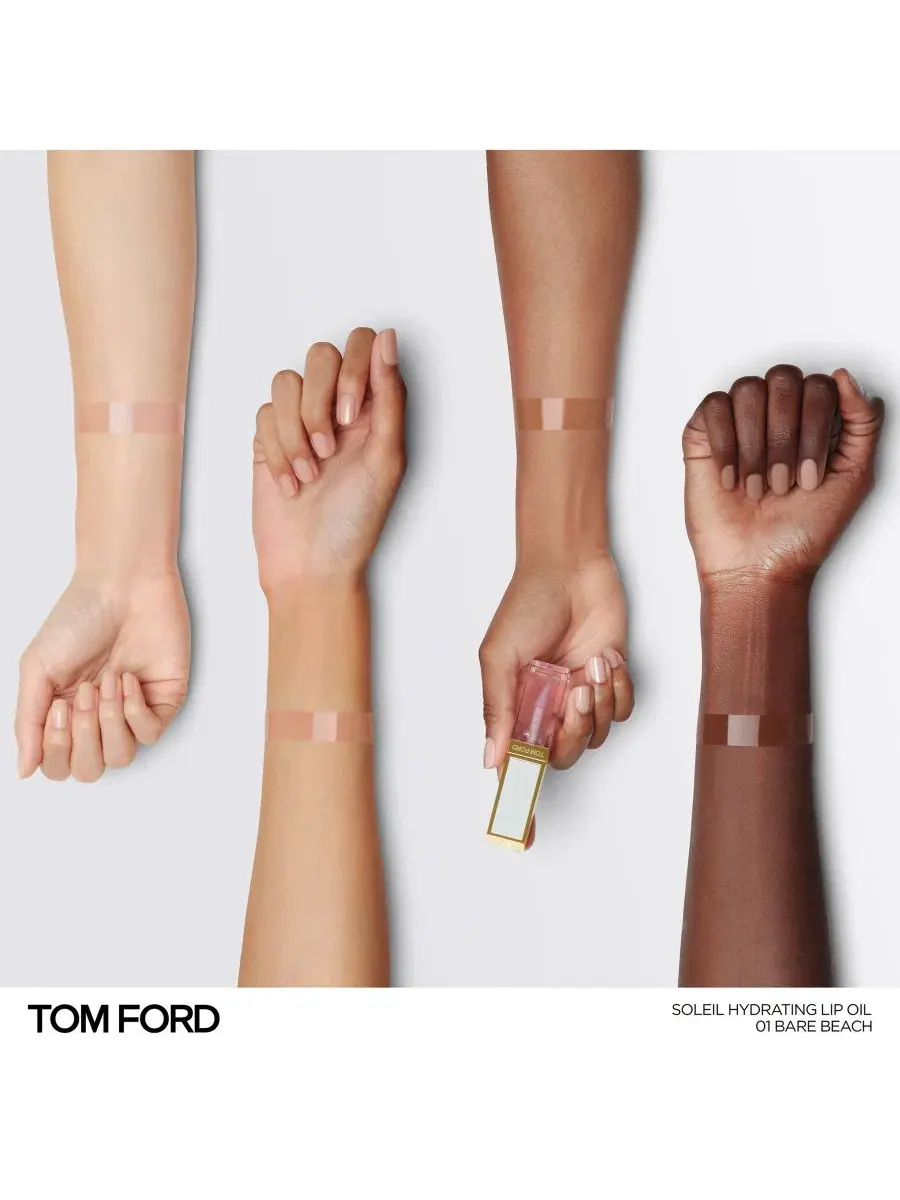 Губное масло Tom Ford Soleil Hydrating Lip Oil, 3,4 мл, 01 Bare Beach — изображение 4 из 4