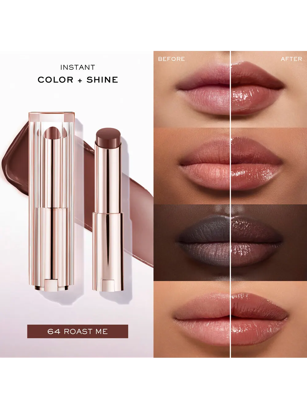 Увлажняющий бальзам для губ Lancome Lip Idole Squalane-12 Butterglow, 64 Roast Me, 3 г — изображение 4 из 4