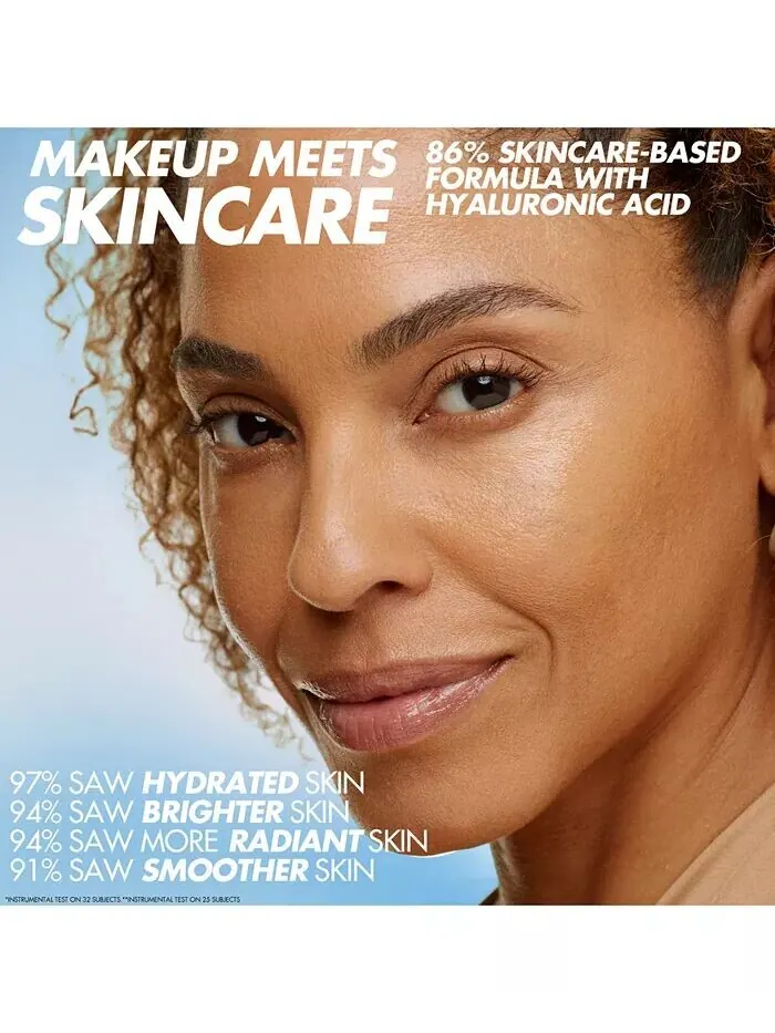 HD Skin Hydra Glow Тональный крем для ухода за кожей с гиалуроновой кислотой Make Up For Ever — изображение 8 из 11