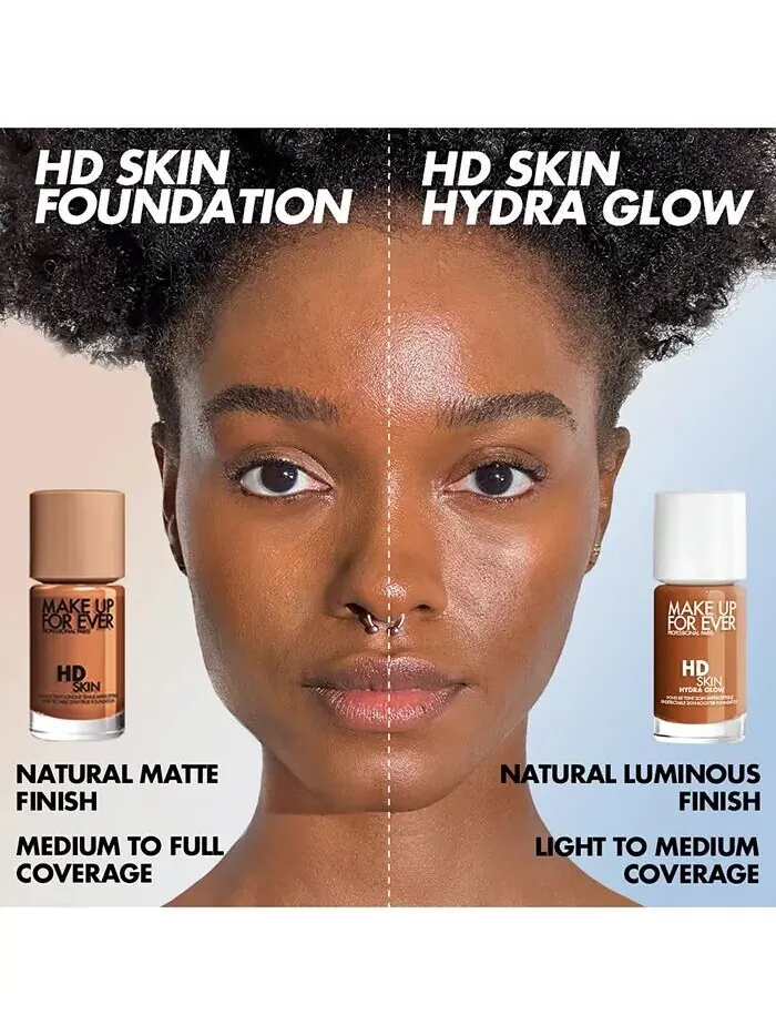HD Skin Hydra Glow Тональный крем для ухода за кожей с гиалуроновой кислотой Make Up For Ever — изображение 9 из 11