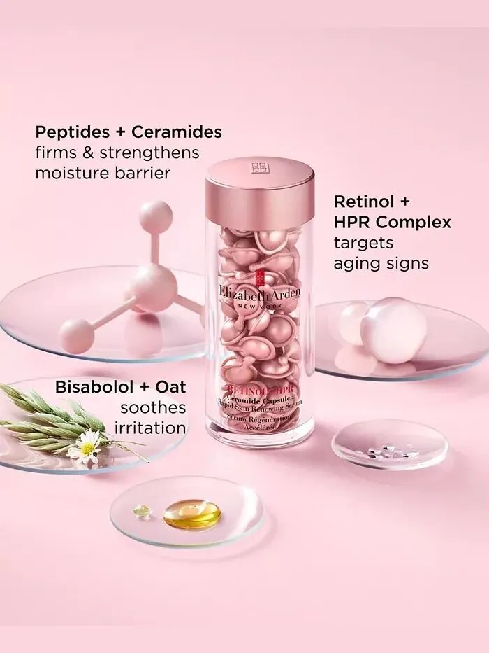 Сыворотка Elizabeth Arden — Retinol + HPR Ceramine Capsules для быстрого обновления кожи — изображение 9 из 15