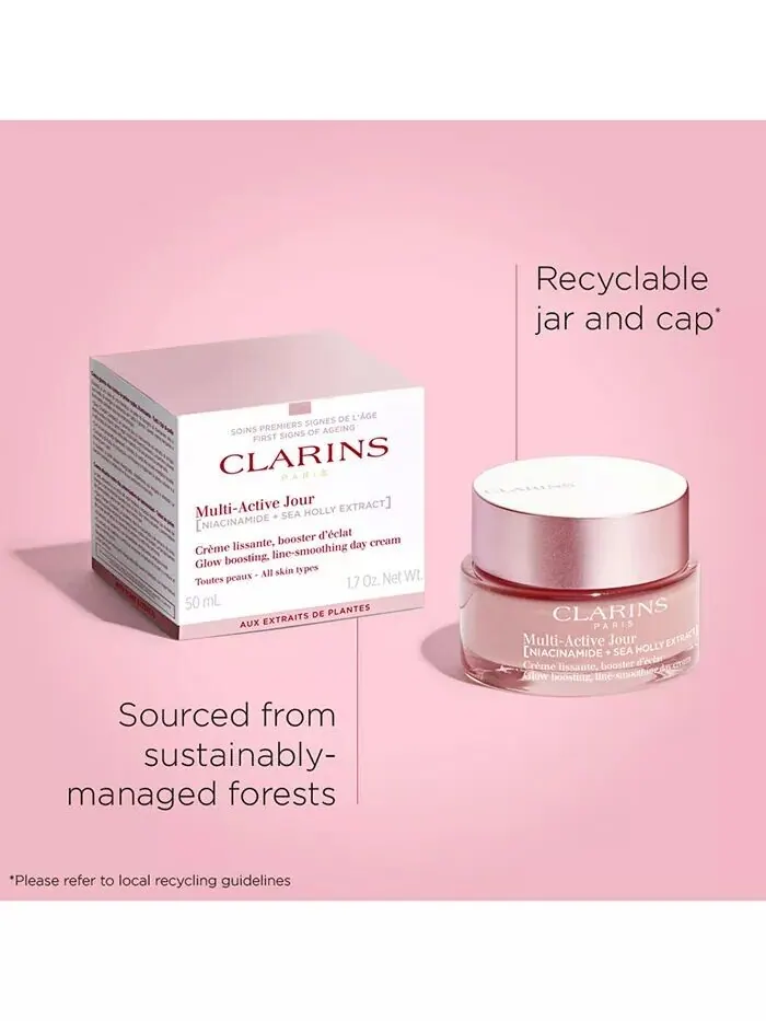 Крем для лица Clarins — Мультиактивный дневной увлажняющий для морщин, пор и сияния с ниацинамидом — изображение 7 из 9