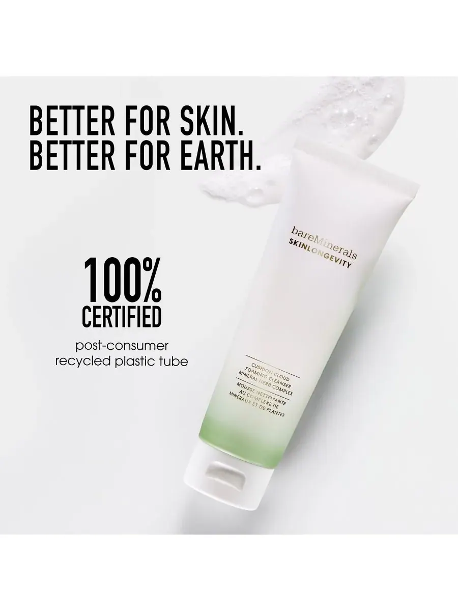 Сыворотка bareMinerals — SKINLONGEVITY Cushion Cloud Gentle Foaming Cleanser , Skinlongevity — изображение 10 из 10