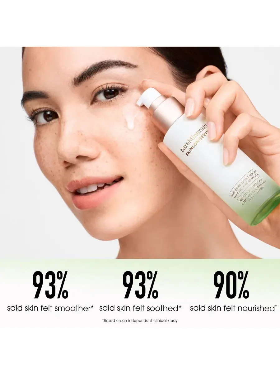 Сыворотка для лица с ниацинамидом, 50 мл, Skinlongevity Barrier Boosting Serum bareMinerals — изображение 6 из 13