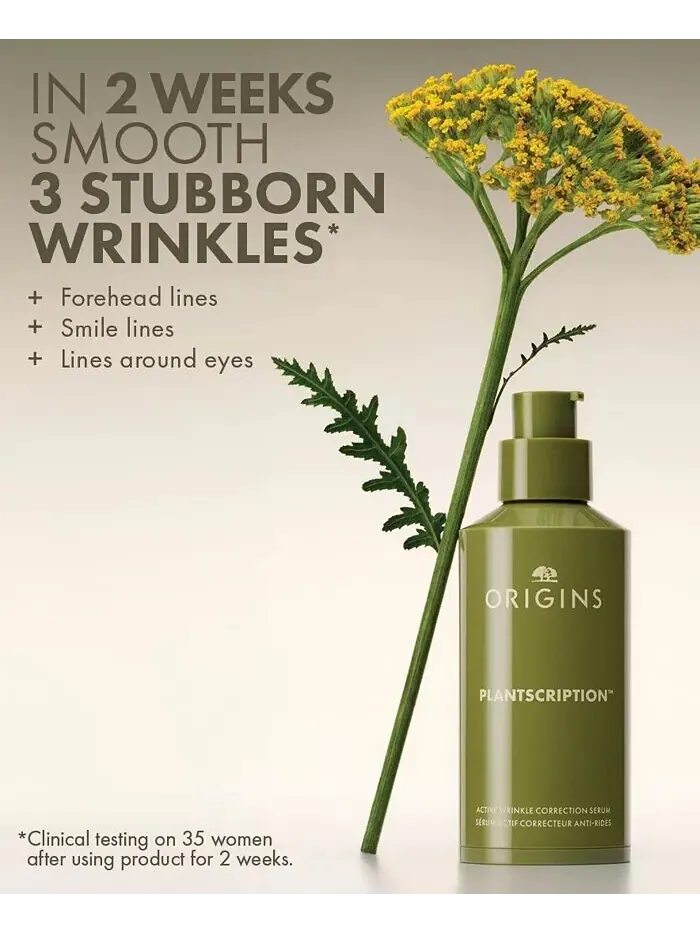 Сыворотка Origins — Активная для коррекции морщин Plantscription — изображение 2 из 9