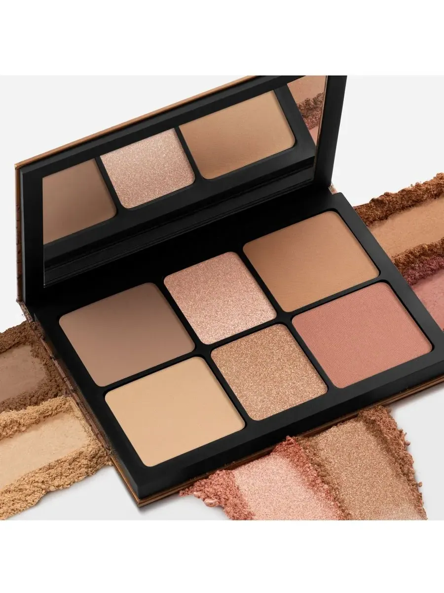 Палетка для лица Cali Contour Blush, Highlighter & Бронзер Smashbox, Light/Medium — изображение 8 из 9