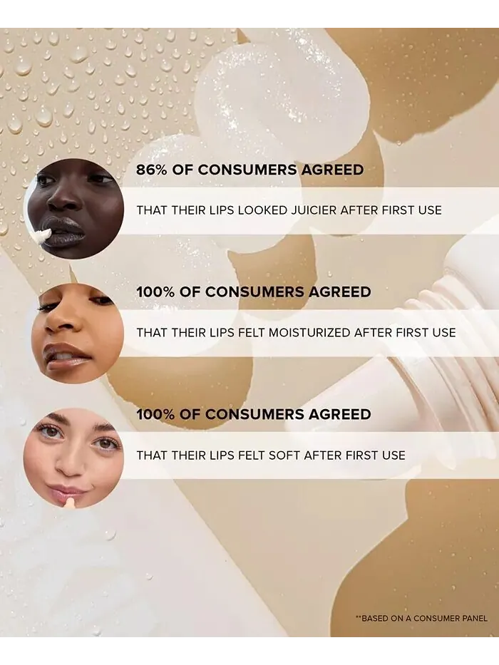 2 шт. Набор увлажняющего масла для губ Nudeskin с пептидами Nudestix, цвет Original: Tint-free — изображение 9 из 10