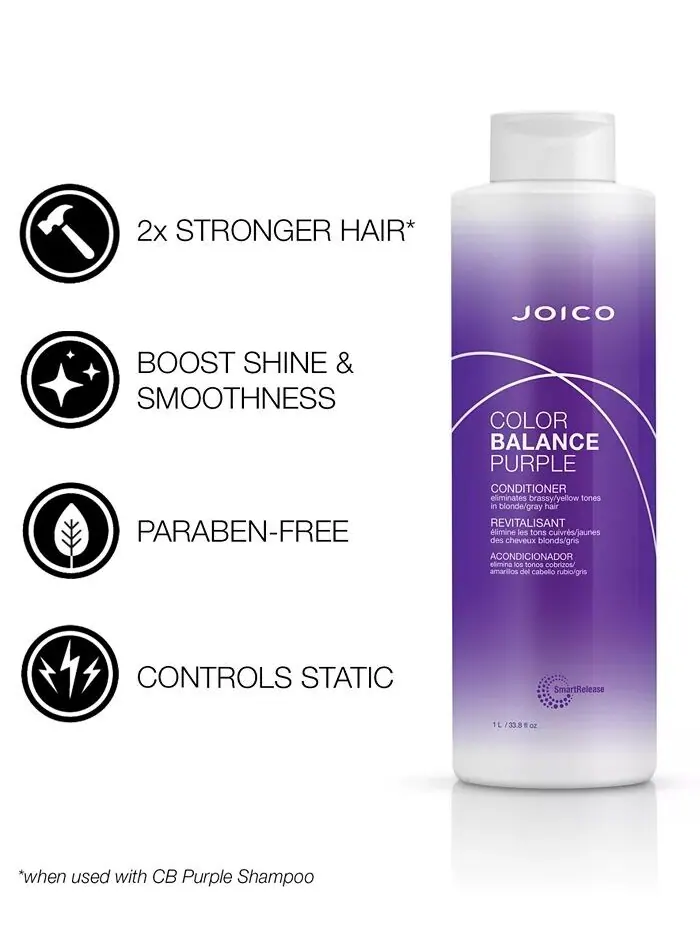 Фиолетовый кондиционер Color Balance, 33, 8 унции Joico — изображение 5 из 6