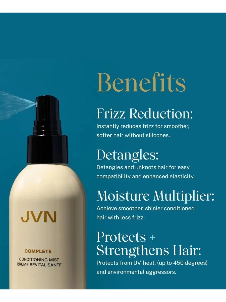 JVN Hair Несмываемый кондиционирующий спрей Complete, 140 мл — изображение 2 из 6