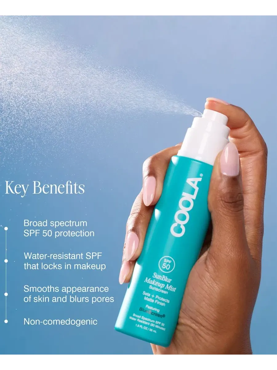 Крем для лица SPF COOLA Фиксирующий спрей для макияжа SunBlur — изображение 4 из 5