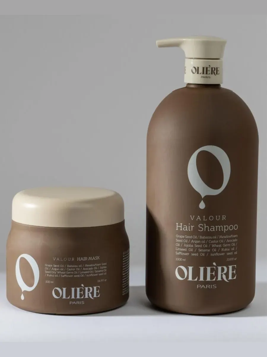 Oliere Paris Набор для ухода за волосами Valour Cleanse & Repair Hair Care Duo — без цвета