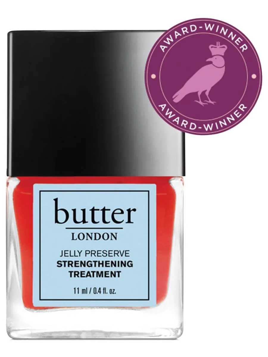 Укрепляющее средство для ногтей Jelly Preserve, 0,4 унции Butter LONDON, цвет strawberry rhubarb