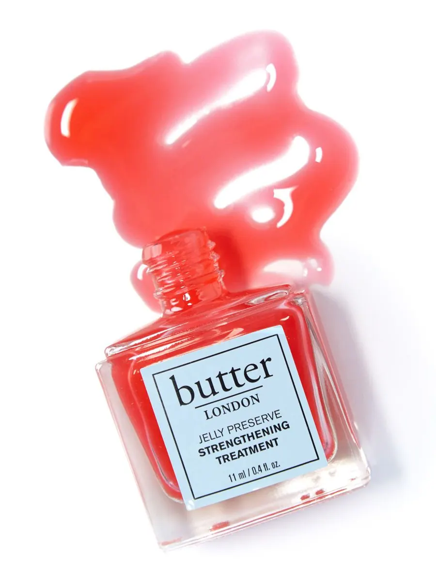 Укрепляющее средство для ногтей Jelly Preserve, 0,4 унции Butter LONDON, цвет strawberry rhubarb — изображение 6 из 10