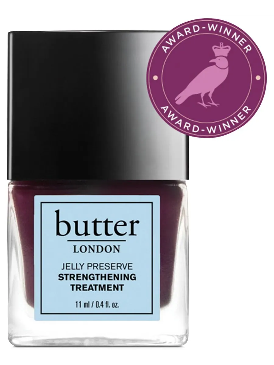 Укрепляющее средство для ногтей Jelly Preserve, 0,4 унции Butter LONDON, цвет victoria plum — изображение 1 из 10