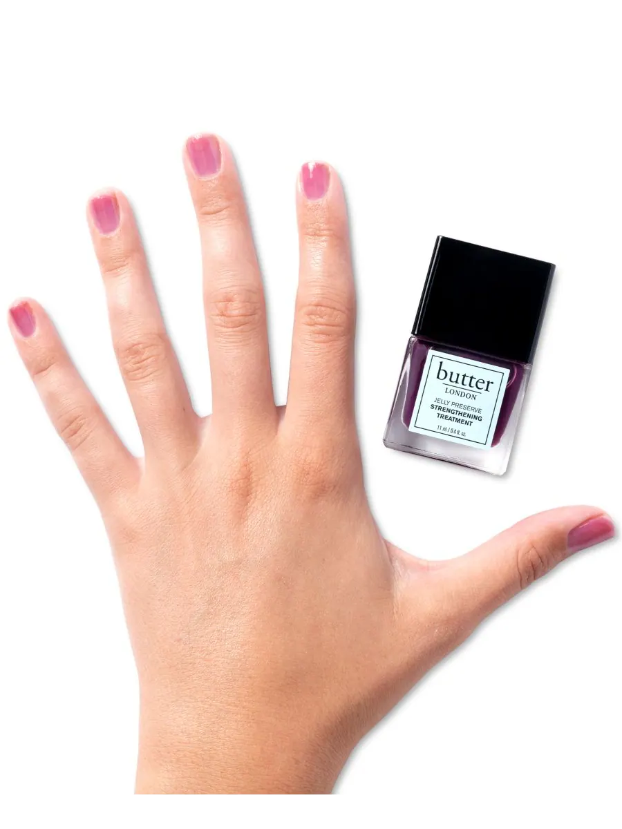 Укрепляющее средство для ногтей Jelly Preserve, 0,4 унции Butter LONDON, цвет victoria plum — изображение 9 из 10