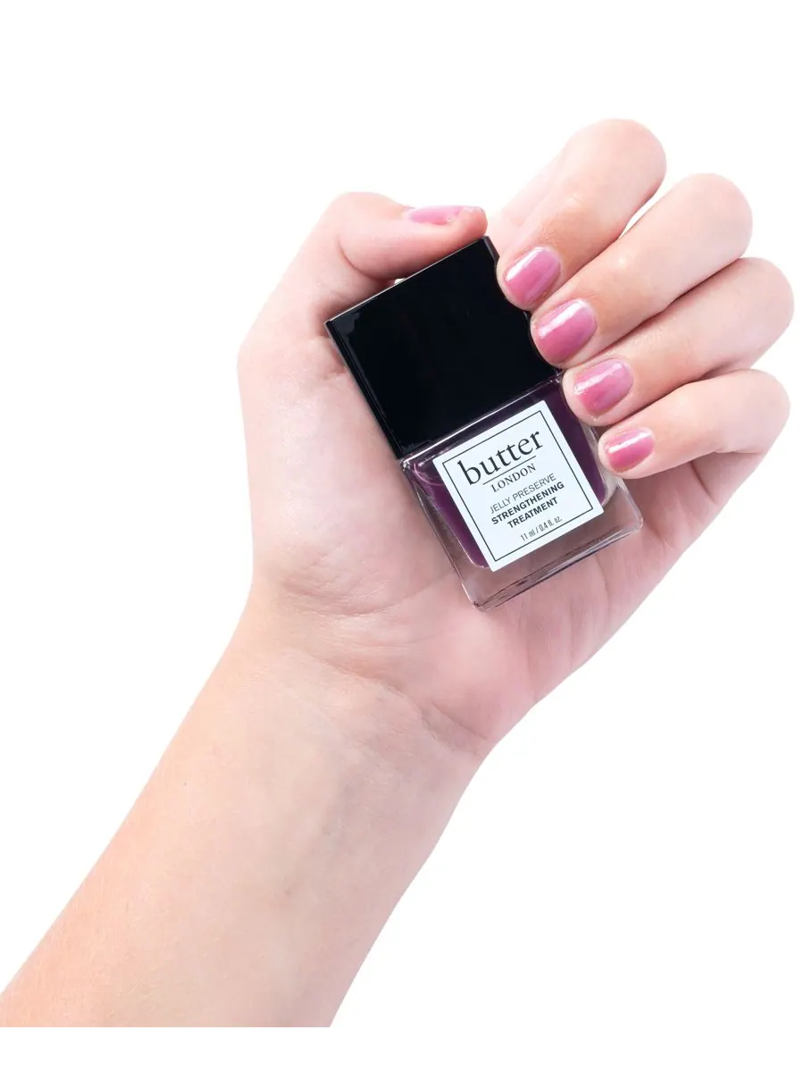 Укрепляющее средство для ногтей Jelly Preserve, 0,4 унции Butter LONDON, цвет victoria plum — изображение 10 из 10