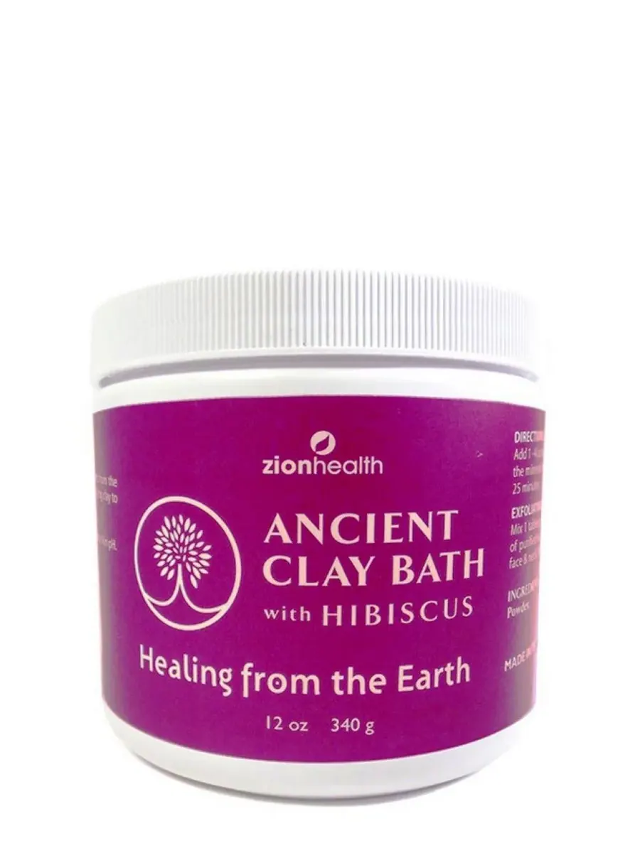 Zion Health Глиняная ванна с гибискусом, 355 мл