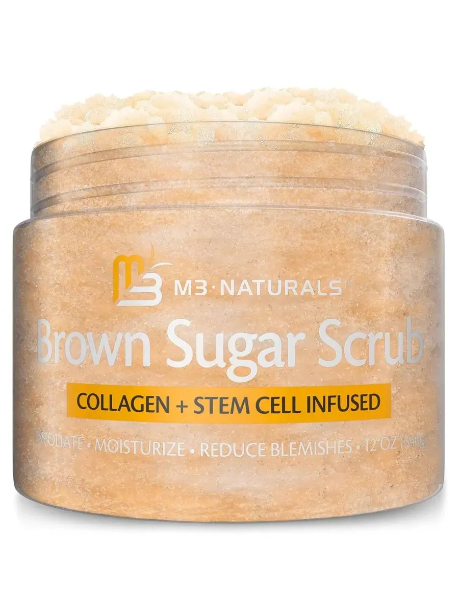 M3 Naturals Скраб для тела M3 с коричневым сахаром и коллагеновыми стволовыми клетками — изображение 1 из 9